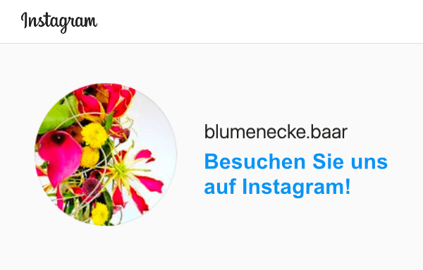 blumenecke instagram banner